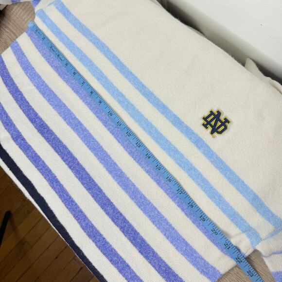 Lusso L Notre Dame Fighting Irish Simone Striple Mock Neck Sweater - Picture 8 of 10